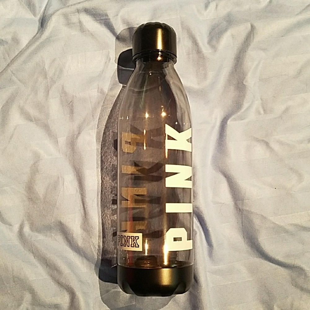 Victoria's secret pink plastic water bottle